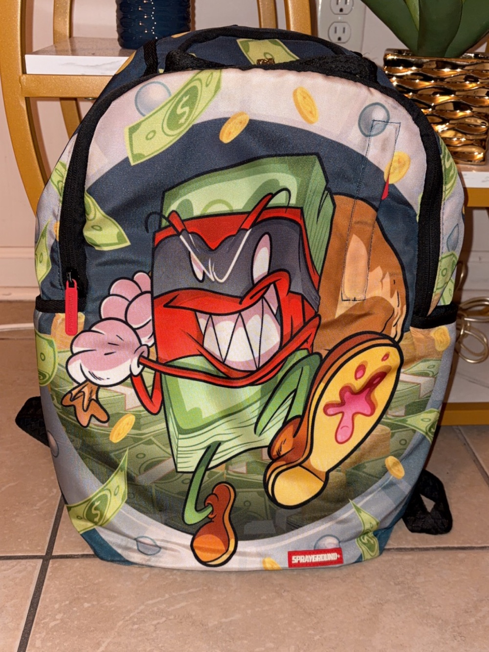 Sprayground Multicolor Money Stack Character Backpack